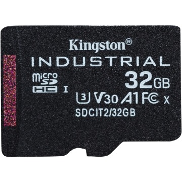 Kingston Industrial microSDHC 32GB Class 10 A1 pSLC + SD Adapter
