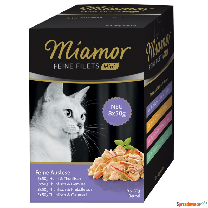 Miamor Feine Filets w saszetkach MINI, 8 x 50... - Karmy dla kotów - Głogów