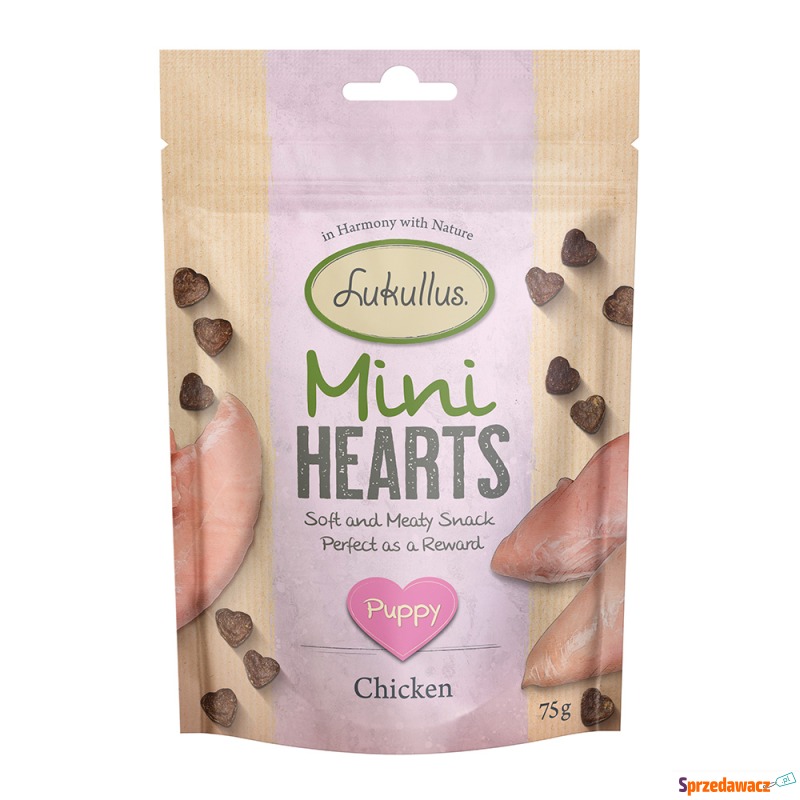 Lukullus Puppy "Mini Hearts" Snacks, kurczak (bez... - Przysmaki dla psów - Biała Podlaska