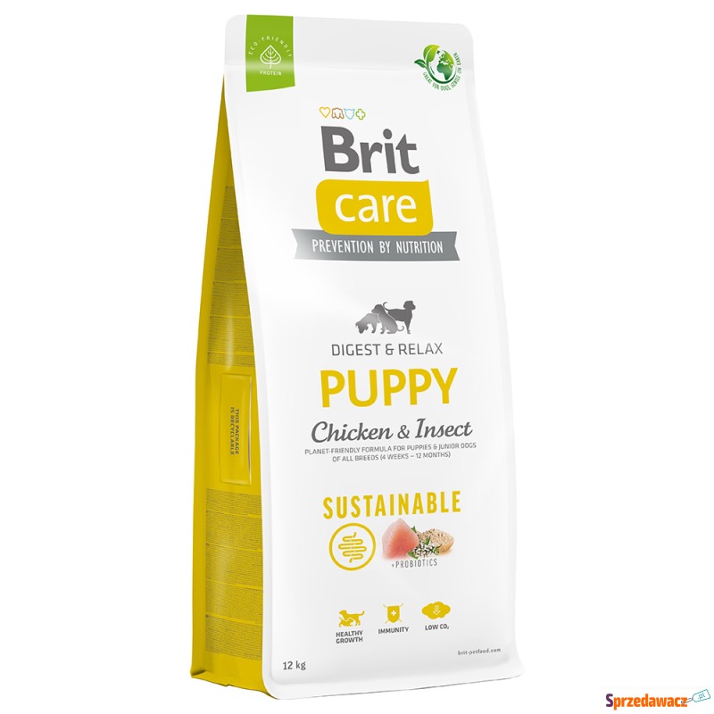 Dwupak Brit Care Sustainable - Puppy, kurczak... - Karmy dla psów - Łódź
