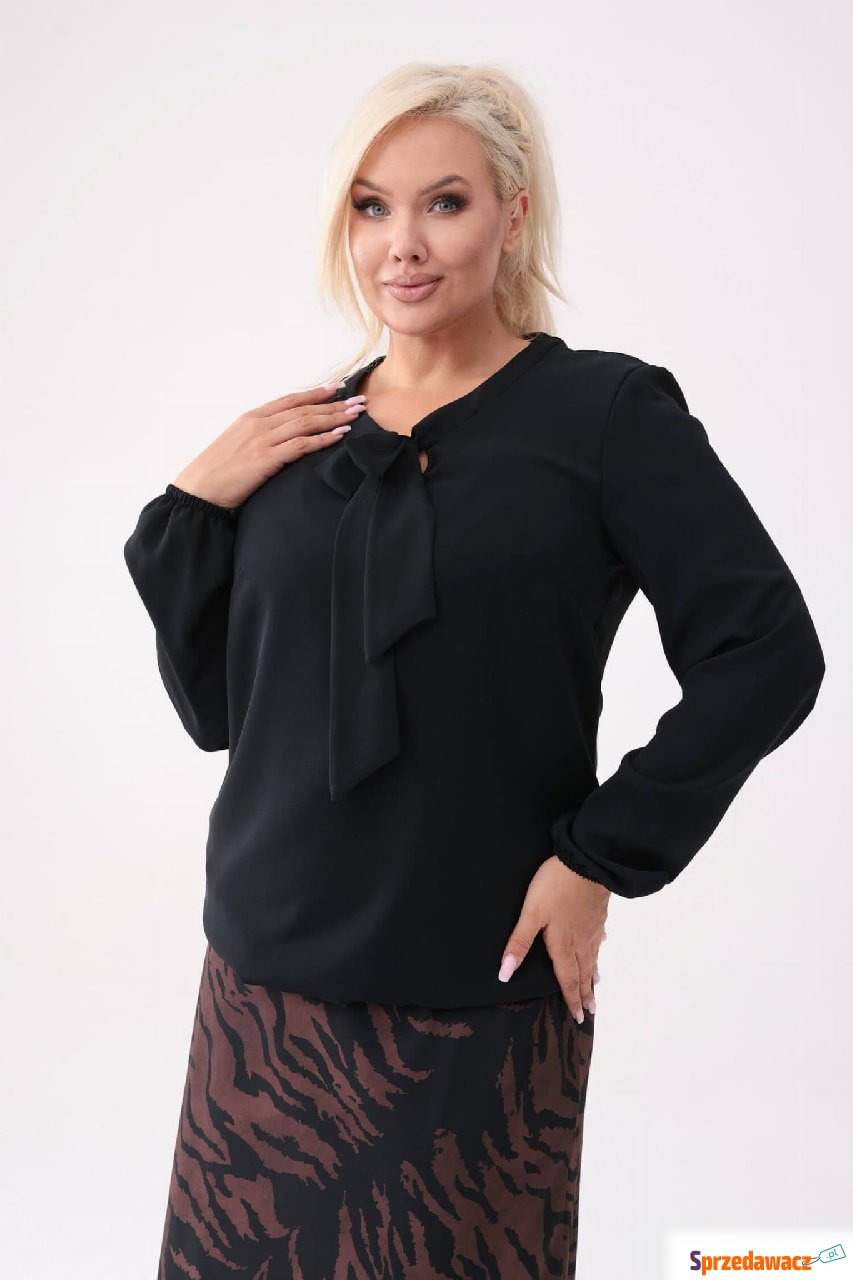 Elegancka czarna bluzka Livia z...