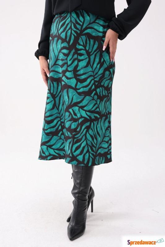 Elegancka zielona spódnica Tigra PLUS SIZE XXL... - Spódnice damskie - Radom