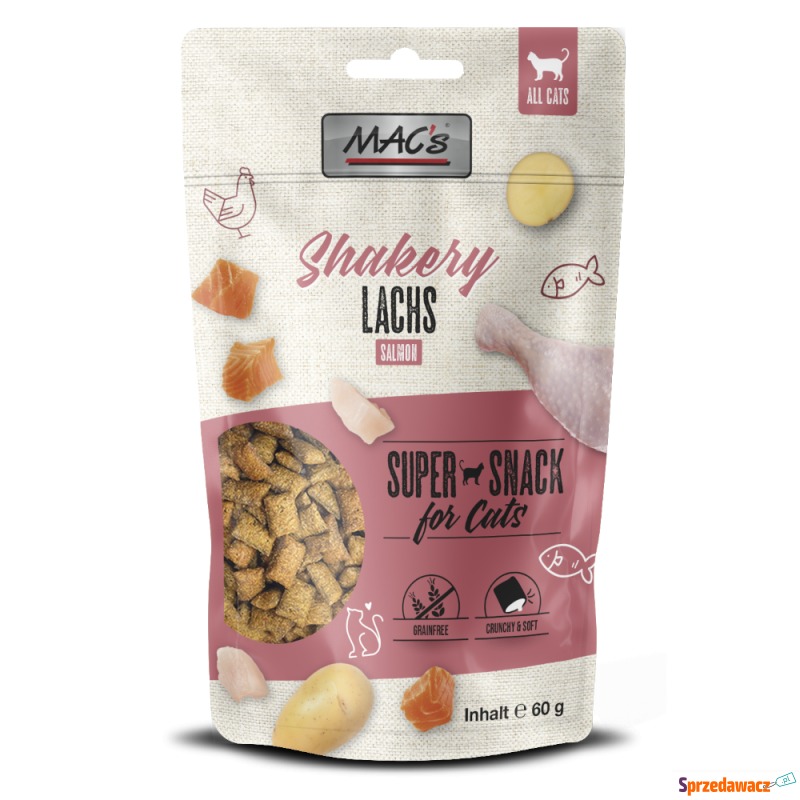 MAC's Cat Shakery Snack - Łosoś, 3 x 60 g - Przysmaki dla kotów - Chrzanów