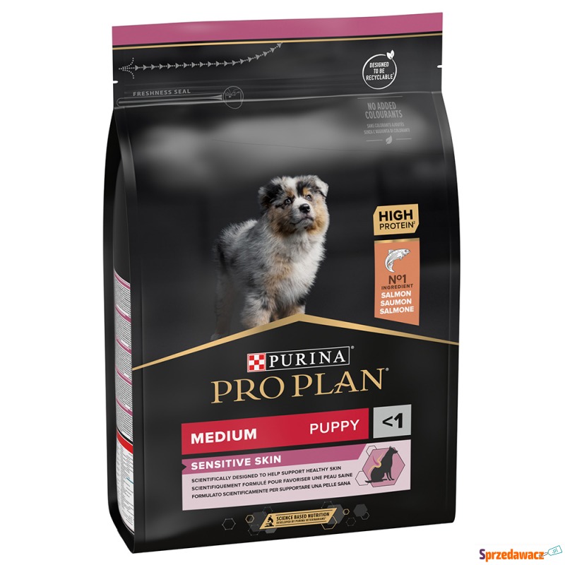 PURINA PRO PLAN Medium Puppy Sensitive Skin,... - Karmy dla psów - Olsztyn