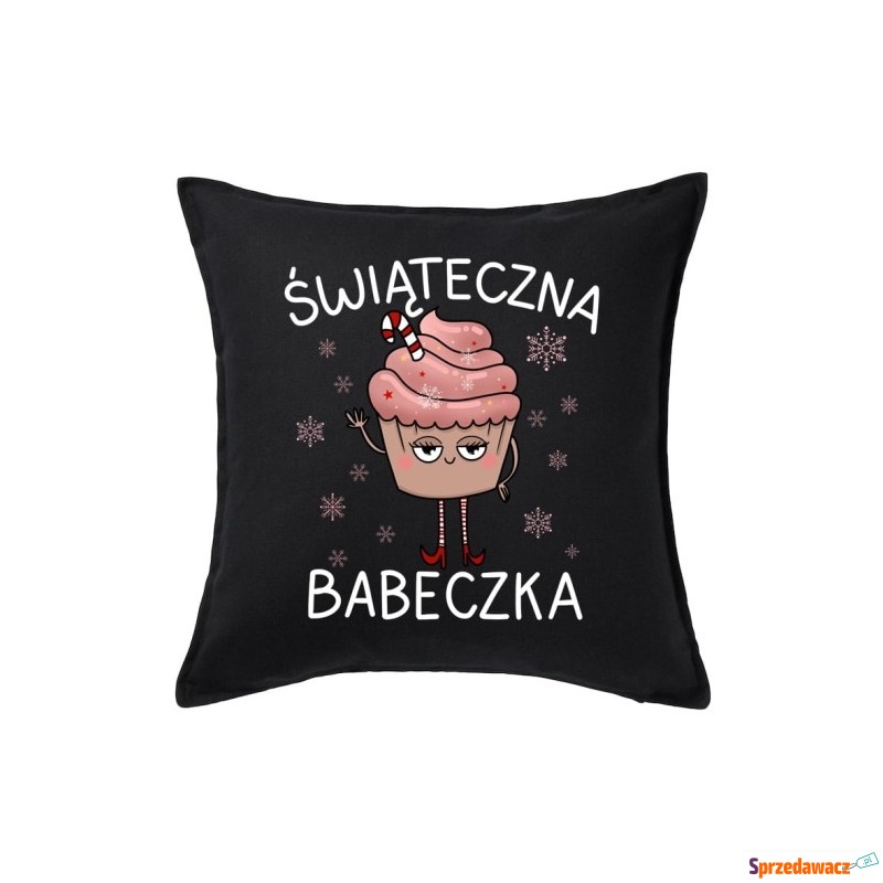CZARNA Poduszka świąteczna - Poduszki dekoracyjne - Piekary Śląskie