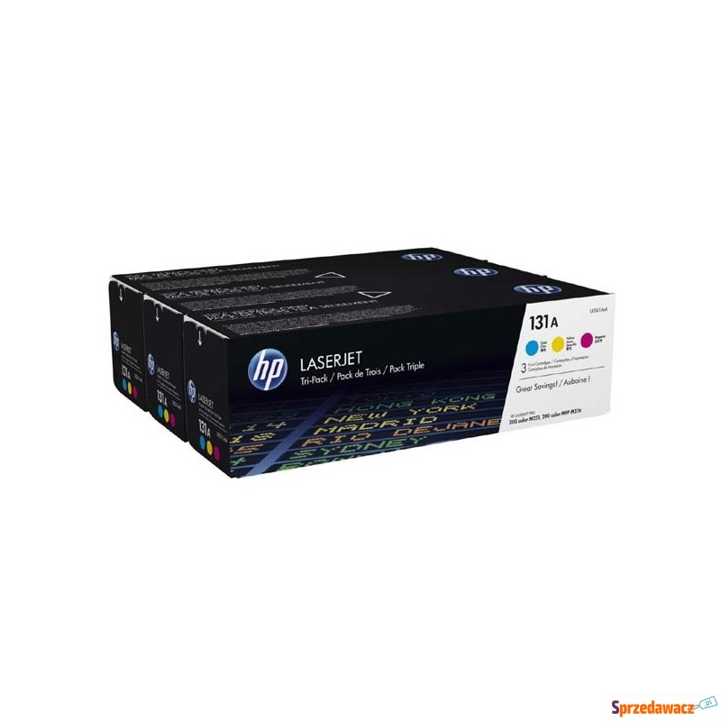 Oryginalny zestaw tonerów HP 131A kolor (U0SL1AM) - Tusze, tonery - Olsztyn