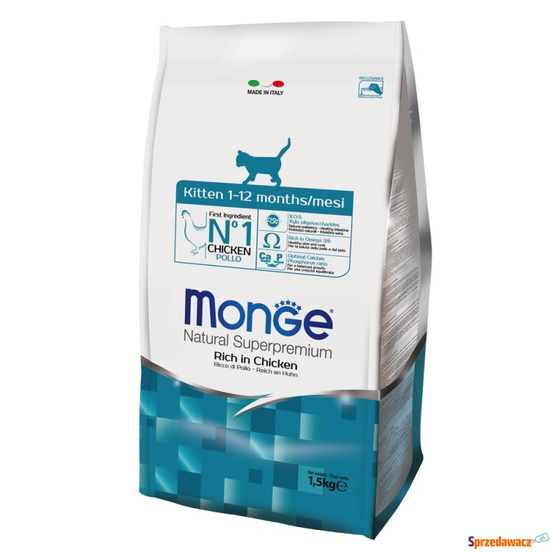 Monge Super Premium Kitten - 1,5 kg - Karmy dla kotów - Toruń