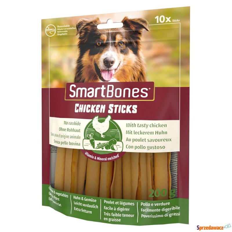 SmartBones Chicken Sticks, kurczak - 3 x 10 szt. - Przysmaki dla psów - Działdowo