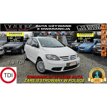 Volkswagen Golf Plus - 3 SZT.1.9 TDI 105KM Nowe sprzęgło, opony,GWARANCJA!  Mozliwa zamiana !