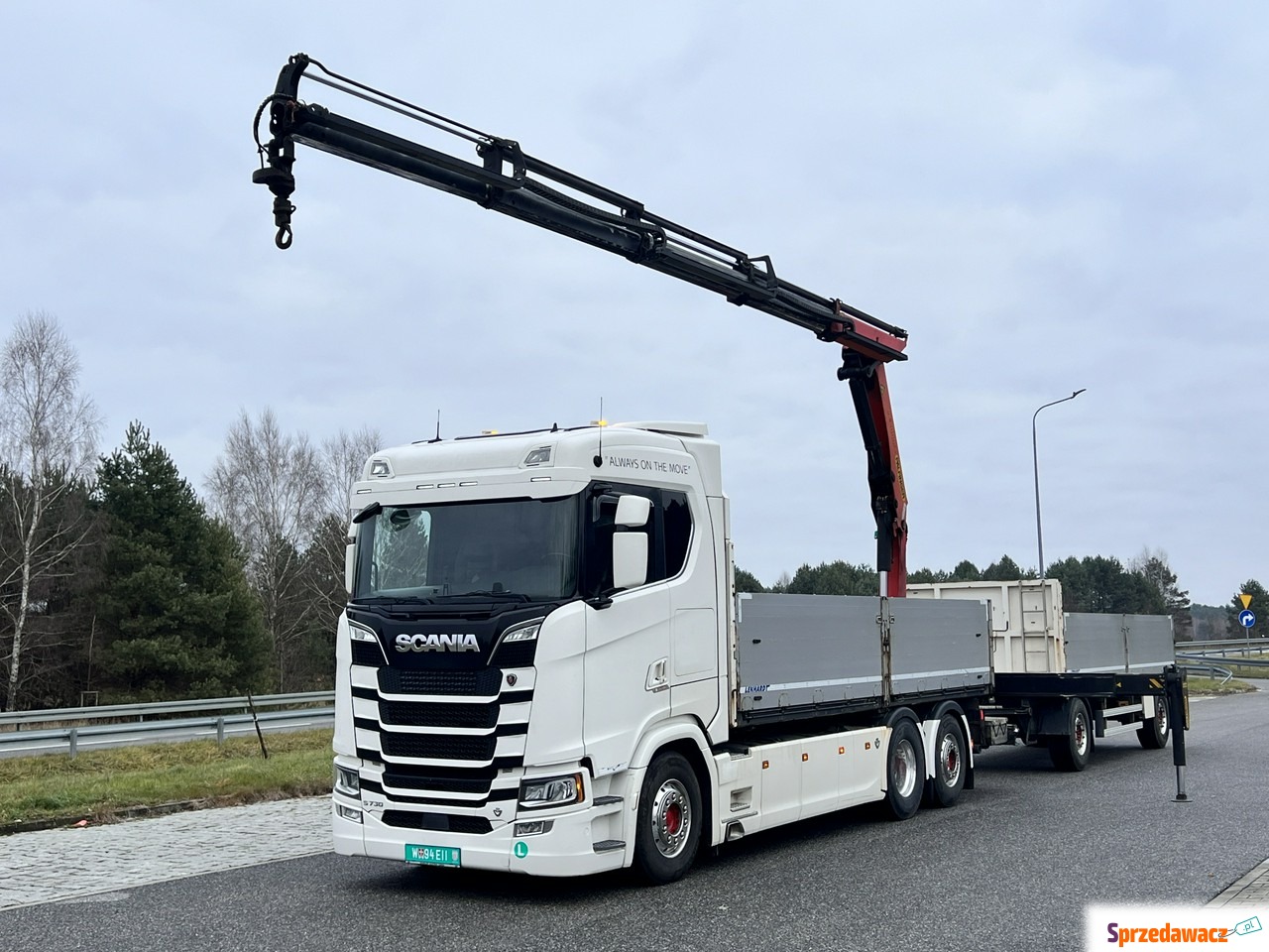 Scania s730 zestaw z przyczepa...