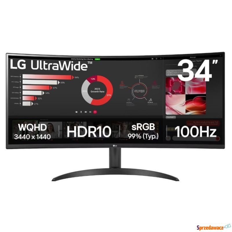 LG 34WR50QK-B - 100Hz | UWQHD | 34'' | VA | 5ms - Monitory LCD i LED - Kielce