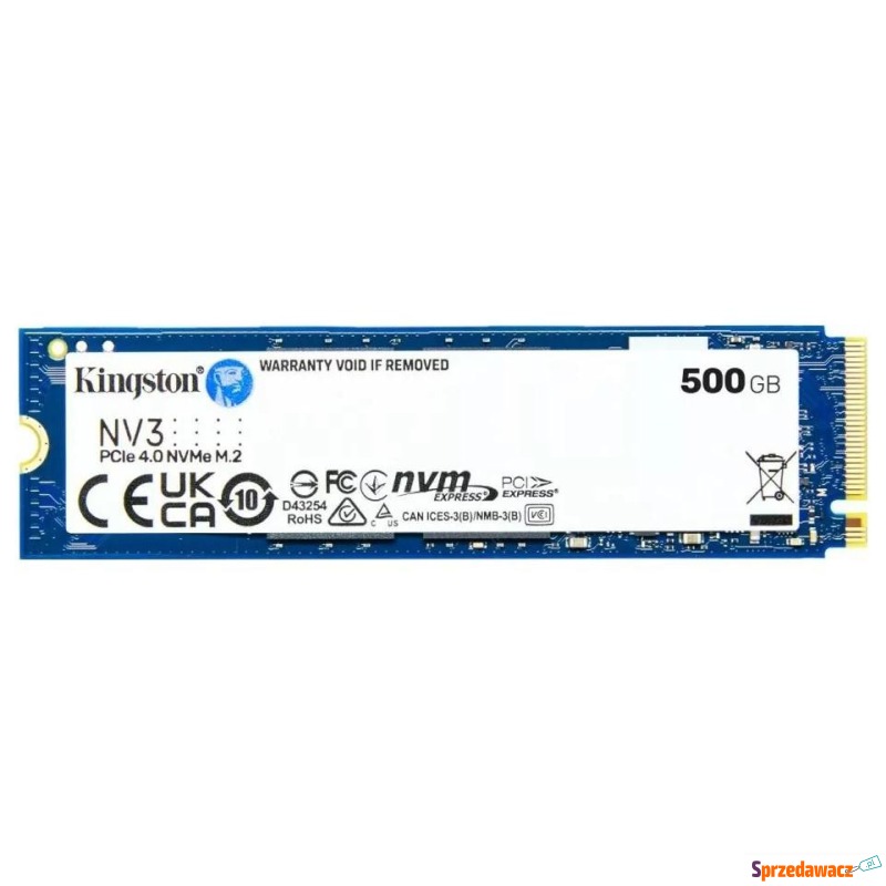 Kingston NV3 M.2 Pcie 4.0 NVMe 500GB - Dyski twarde - Jelenia Góra