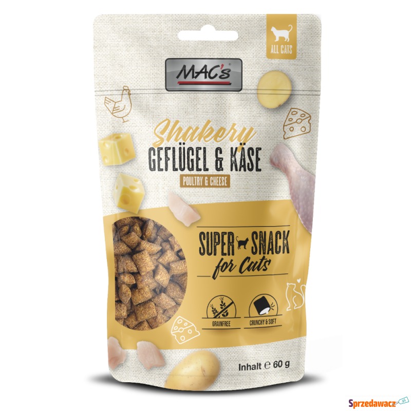 MAC's Cat Shakery Snack - Kurczak z serem, 60... - Przysmaki dla kotów - Wodzisław Śląski