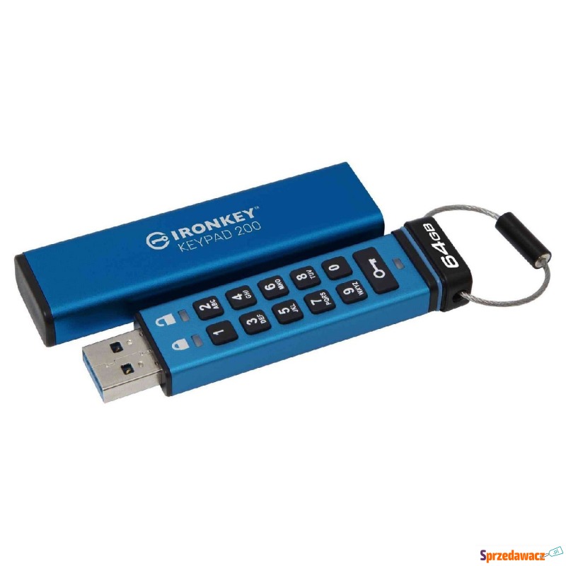 Kingston IronKey Keypad 200 64GB USB 3.0 AES... - Pamięć flash (Pendrive) - Starachowice