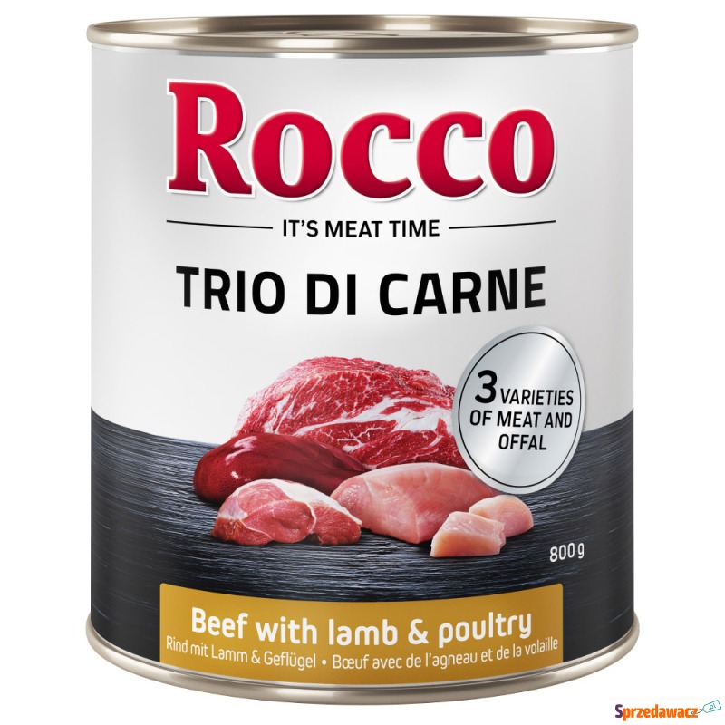Rocco Classic Trio di Carne - Wołowina, jagni... - Karmy dla psów - Chorzów