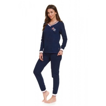 Piżama damska Doctor nap PM 4504 navy blue plus