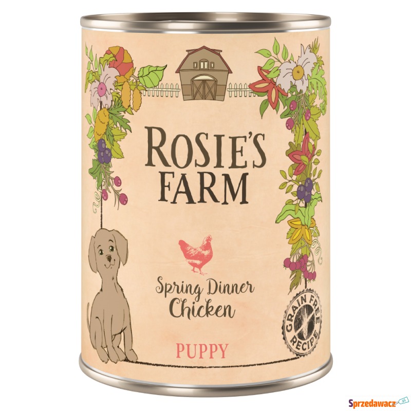 Megapakiet Rosie's Farm Puppy, 24 x 400 g - Kurczak - Karmy dla psów - Słupsk