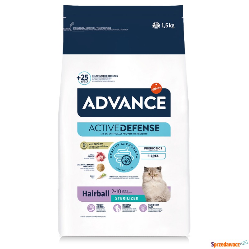 Advance Sterilized Hairball - 1,5 kg - Karmy dla kotów - Starachowice