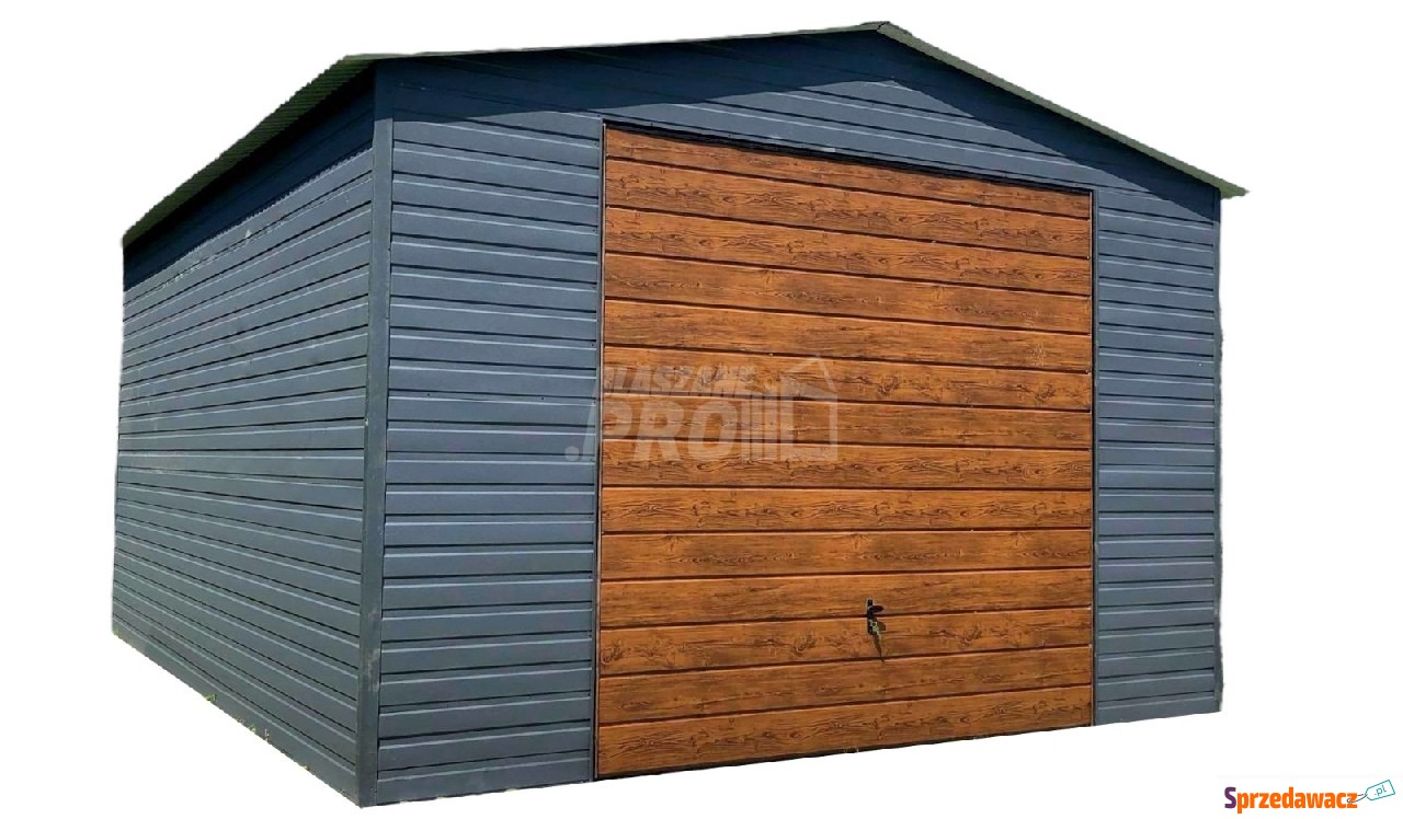 Garaż blaszany 5x5 Brama uchylna...