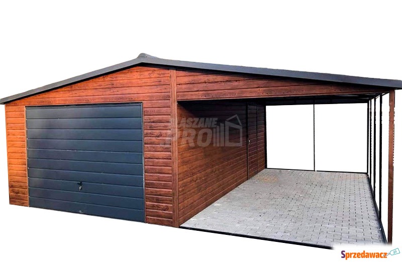 Garaż blaszany 4x6 + wiata 3m....
