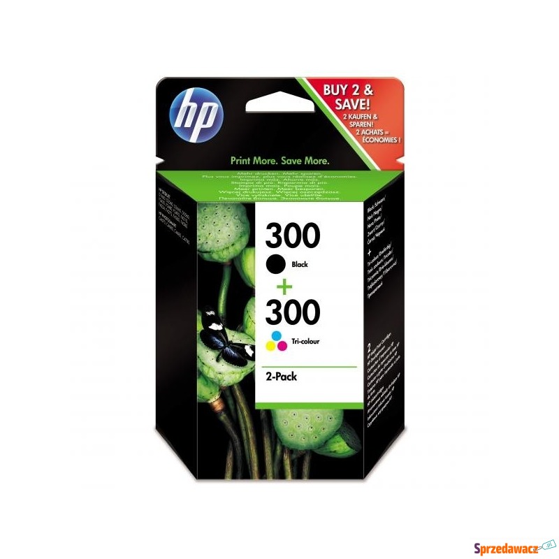 HP 300 zestaw 2 czarny/Trójkol...