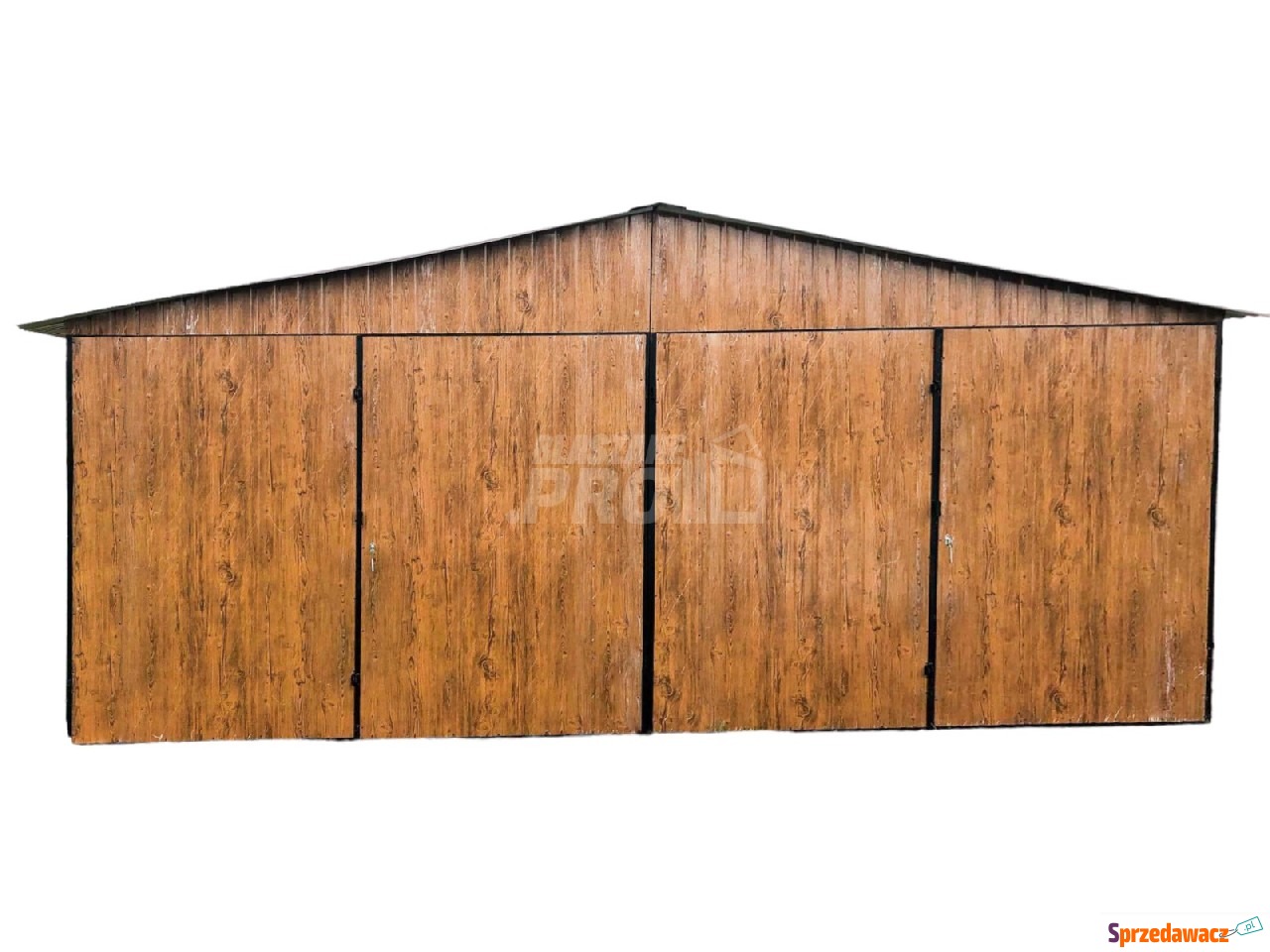 Garaż blaszany 6x6 2x Brama dw...