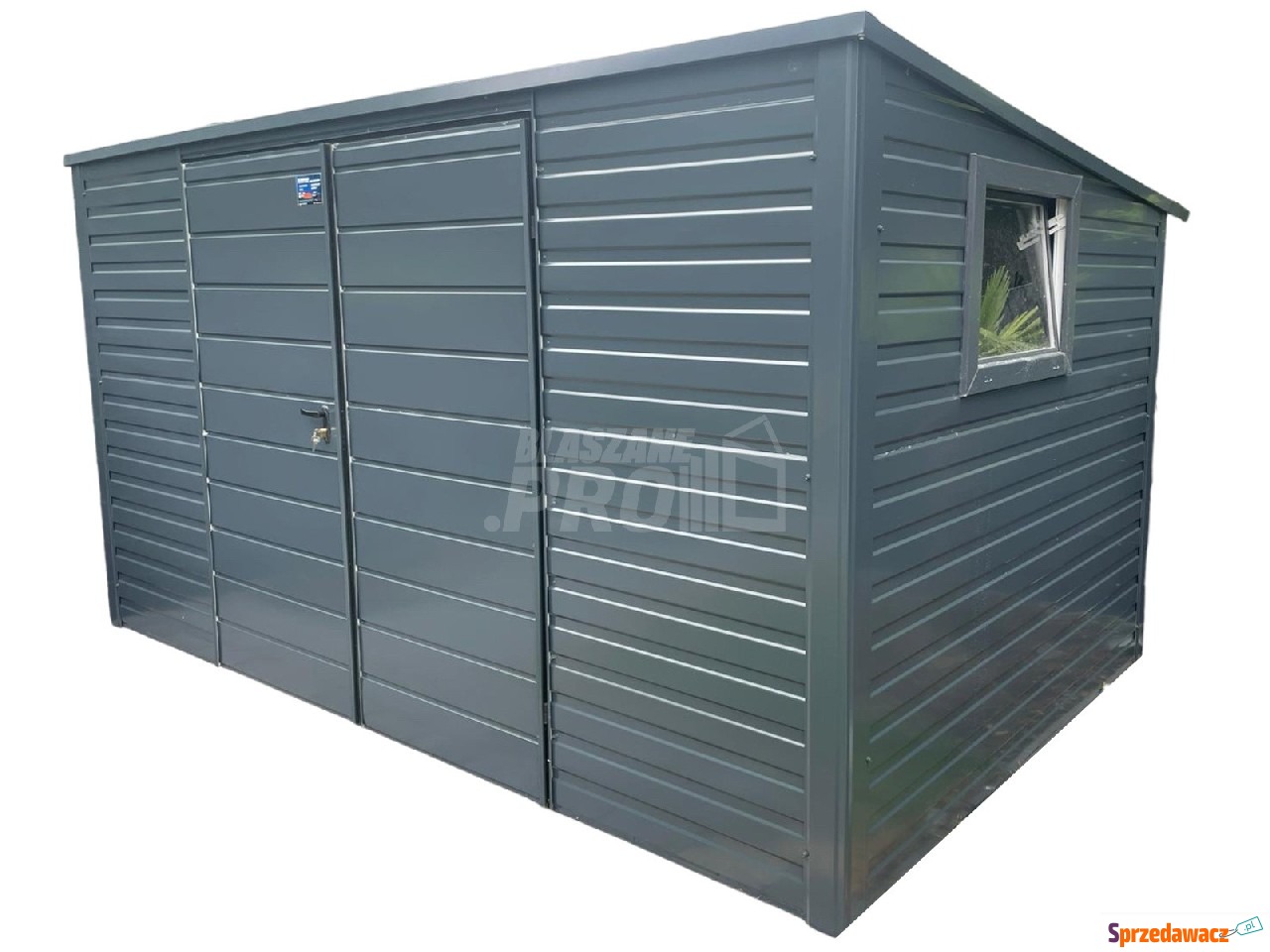 Domek ogrodowy 5x3 brama dwusk...