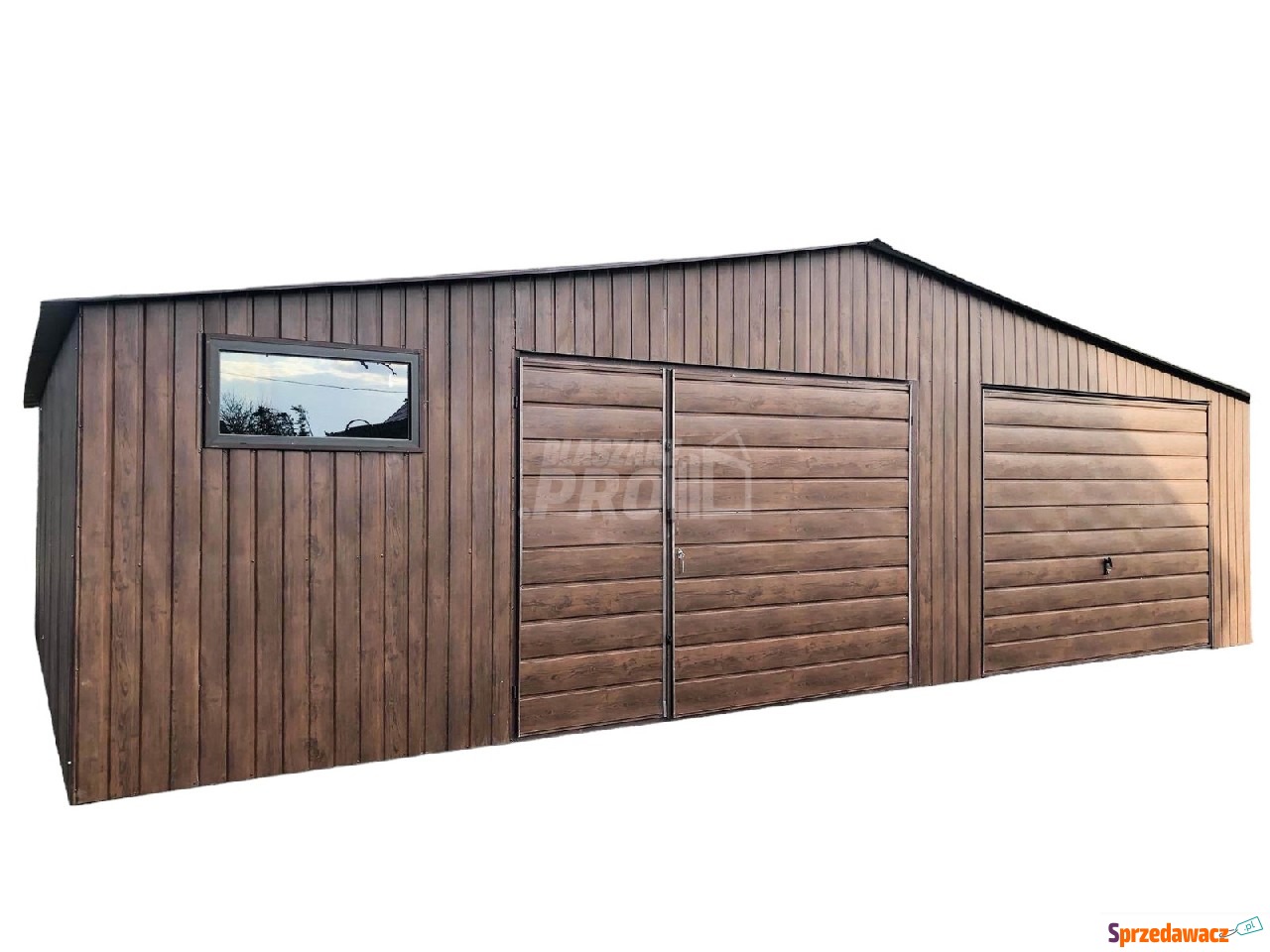 Garaż blaszany 9x6 2x Brama +...