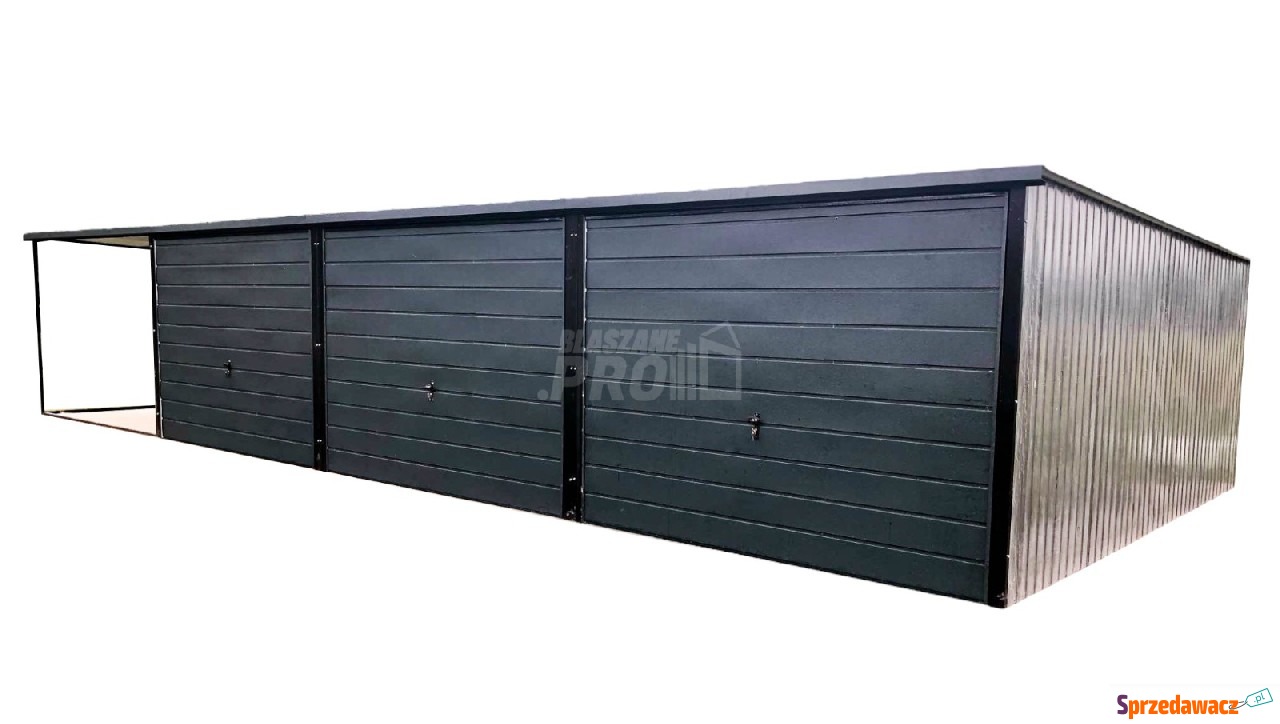 Garaż blaszany 9x5 + wiata 3x5...