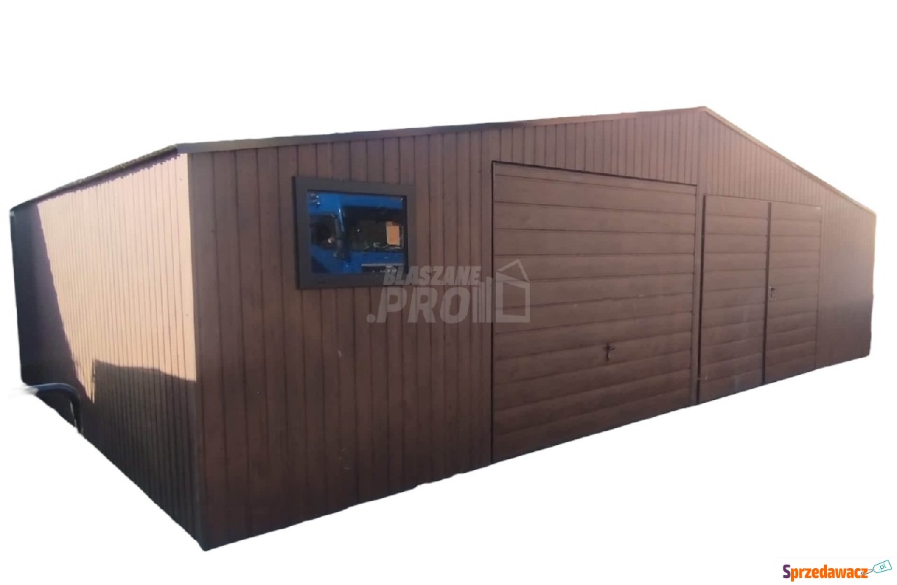 Garaż blaszany 11x6 2x Brama +...