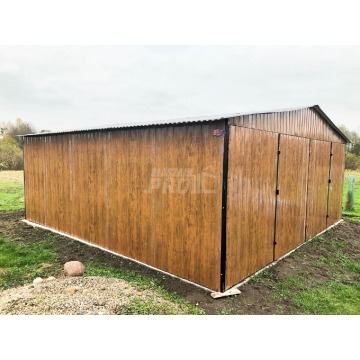 Garaż blaszany 6x6 2x Brama dwuskrzydłowa dre... - Garaże i wiaty - Zgorzelec - zdjęcie 9