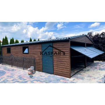 Garaż blaszany 6x9 2x Brama 4x okno + drzwi... - Garaże i wiaty - Białogard - zdjęcie 2