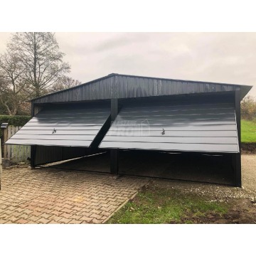 Garaż blaszany 6x6 2x Brama uchylna Czarny Dach... - Garaże i wiaty - Wrocław - zdjęcie 9