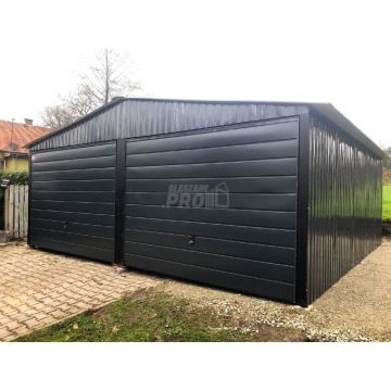 Garaż blaszany 6x6 2x Brama uchylna Czarny Dach... - Garaże i wiaty - Wrocław - zdjęcie 7