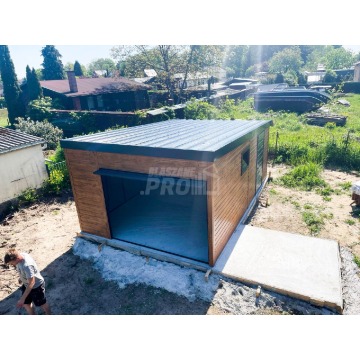 Garaż blaszany 4x6 Dach Płyta warstwowa Brama... - Garaże i wiaty - Tarnów - zdjęcie 2