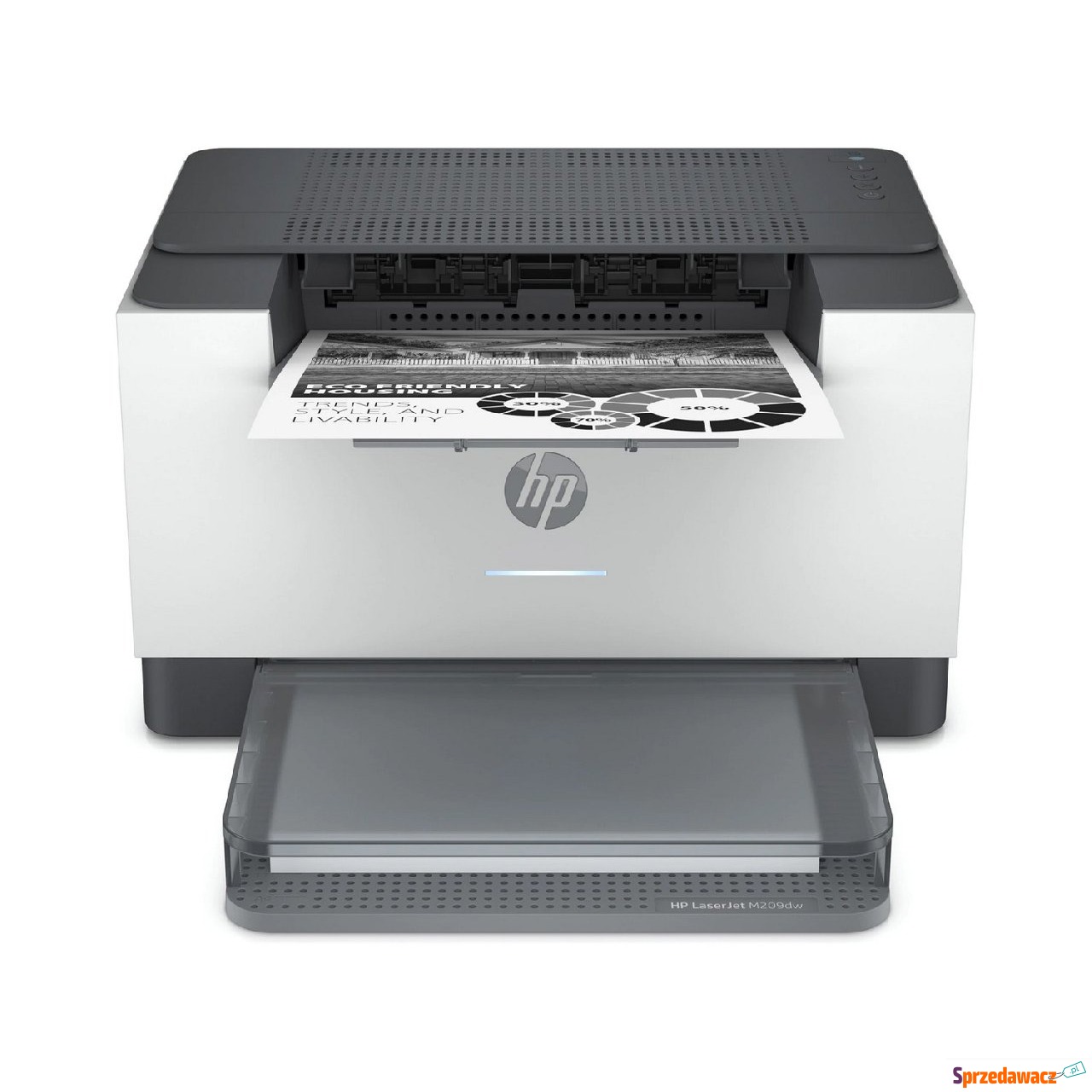 Monochromatyczna HP LaserJet M209dw...