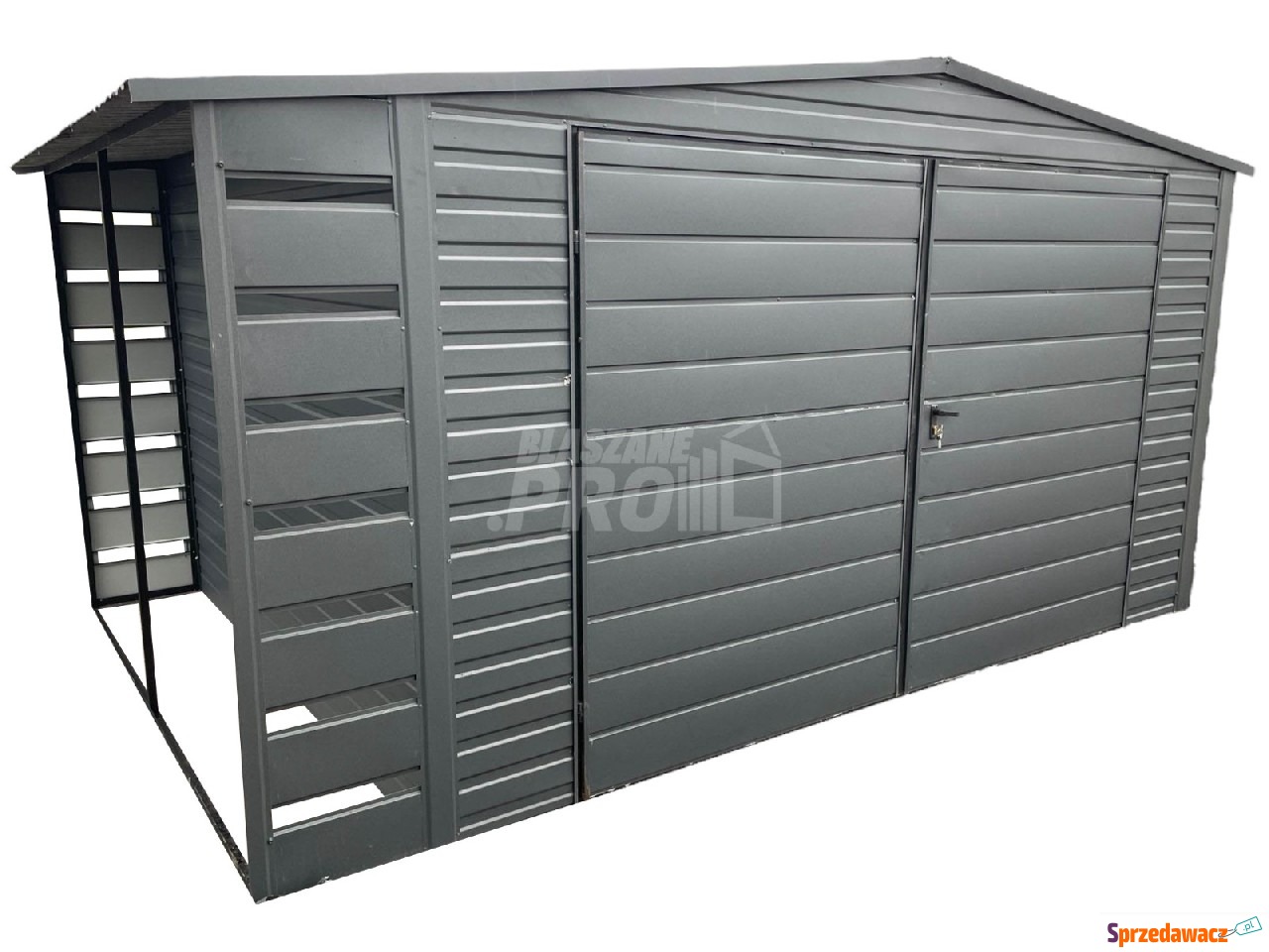 Domek Ogrodowy 4x3 wiata antracyt...