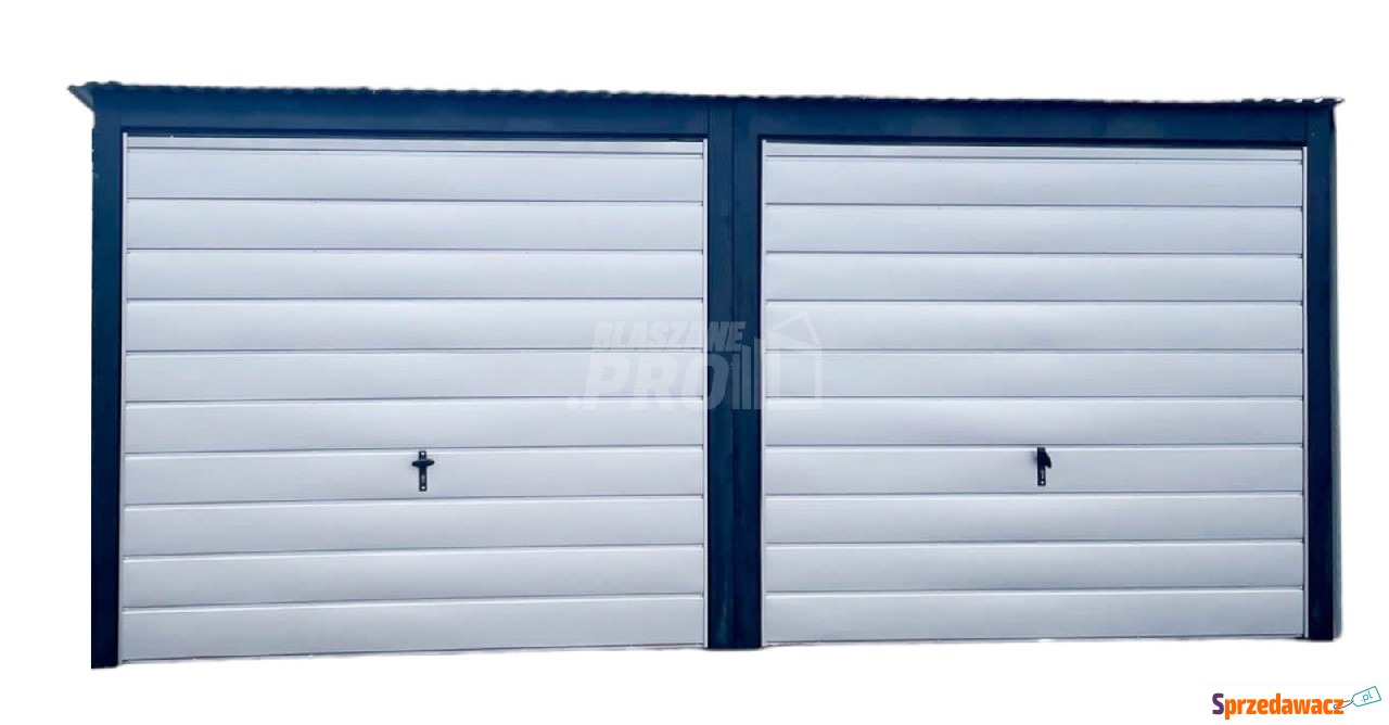Garaż Blaszany 6x6 2x Brama uc...