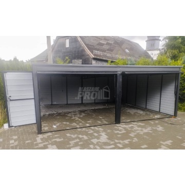 Garaż blaszany 6x5 2x Brama uchylna + drzwi A... - Garaże i wiaty - Słupsk - zdjęcie 3