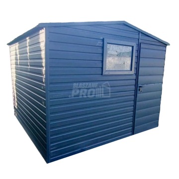 Domek Ogrodowy 3,5x3 Drzwi Okno Dach dwuspadowy Antracyt GP209