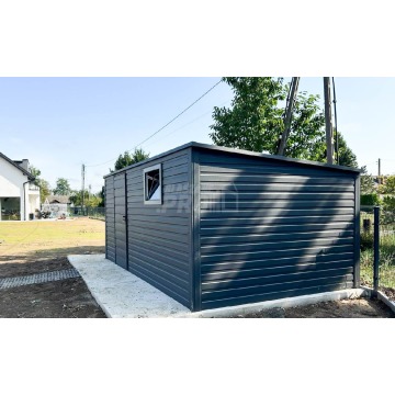 Schowek domek ogrodowy 4,5m x 3m spad w tył drzwi... - Altany, domki, namioty - Kościerzyna - zdjęcie 2