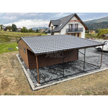 Garaż blaszany 6x6 2x wiata 3x6 2x Brama uchylna... - Garaże i wiaty - Kłodzko - zdjęcie 6