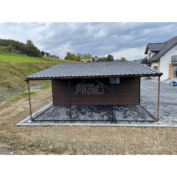 Garaż blaszany 6x6 2x wiata 3x6 2x Brama uchylna... - Garaże i wiaty - Kłodzko - zdjęcie 11