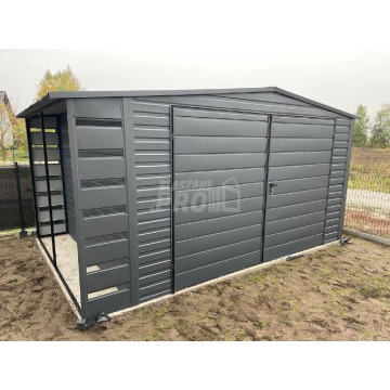Domek Ogrodowy 4x3 wiata antracyt Brama dwusk... - Altany, domki, namioty - Brzesko - zdjęcie 5