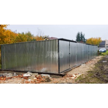 Garaż Blaszany RZĄD 17,5m x 5m - spad tył 4x... - Garaże i wiaty - Sanok - zdjęcie 4