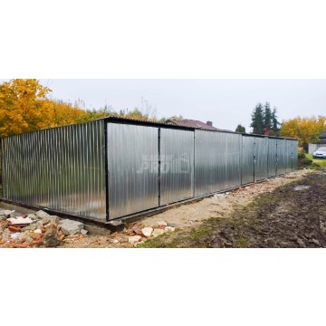 Garaż Blaszany RZĄD 17,5m x 5m - spad tył 4x... - Garaże i wiaty - Sanok - zdjęcie 2