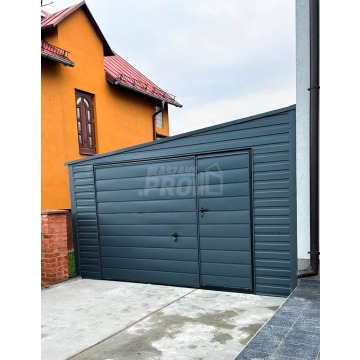 Garaż Blaszany 4x6 - Brama uchylna - Drzwi -... - Garaże i wiaty - Braniewo - zdjęcie 3