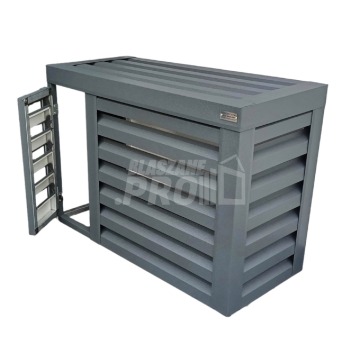 Osłona klimatyzatora - pompy ciepła 100x40x80 cm antracyt - drzwiczki GP306