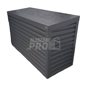 Osłona klimatyzatora - pompy ciepła 180x40x120 cm antracyt - spad w przód GP313