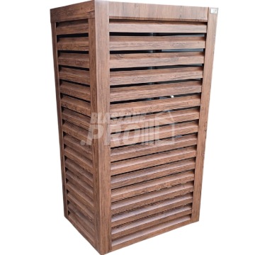 Osłona pompy ciepła 70x40x190 cm ciemny orzech GP316